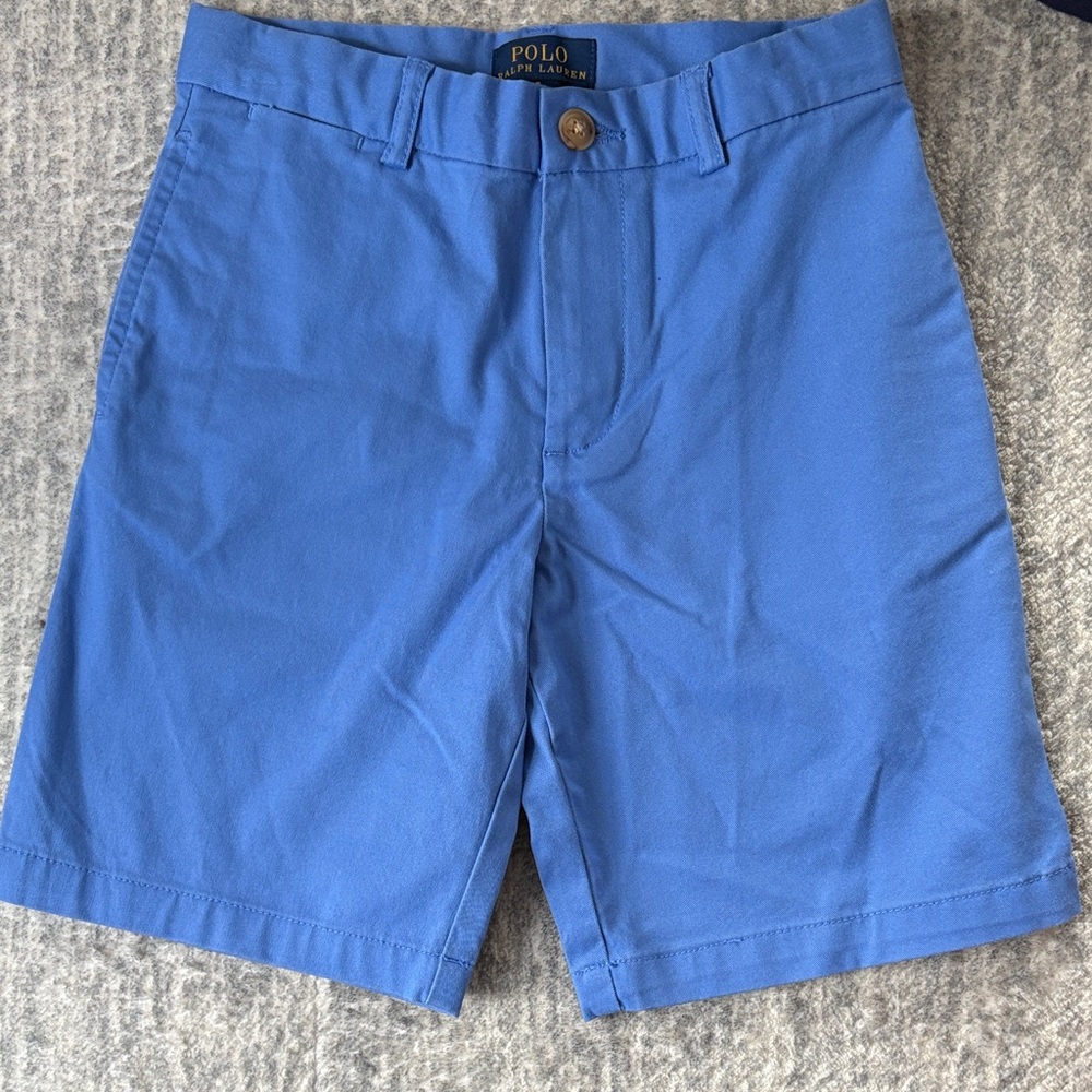 Polo by Ralph Lauren Men's Vibrant Blue Flat Front Shorts